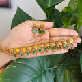 Abhirami Enamel - Coin chocker with Earring
