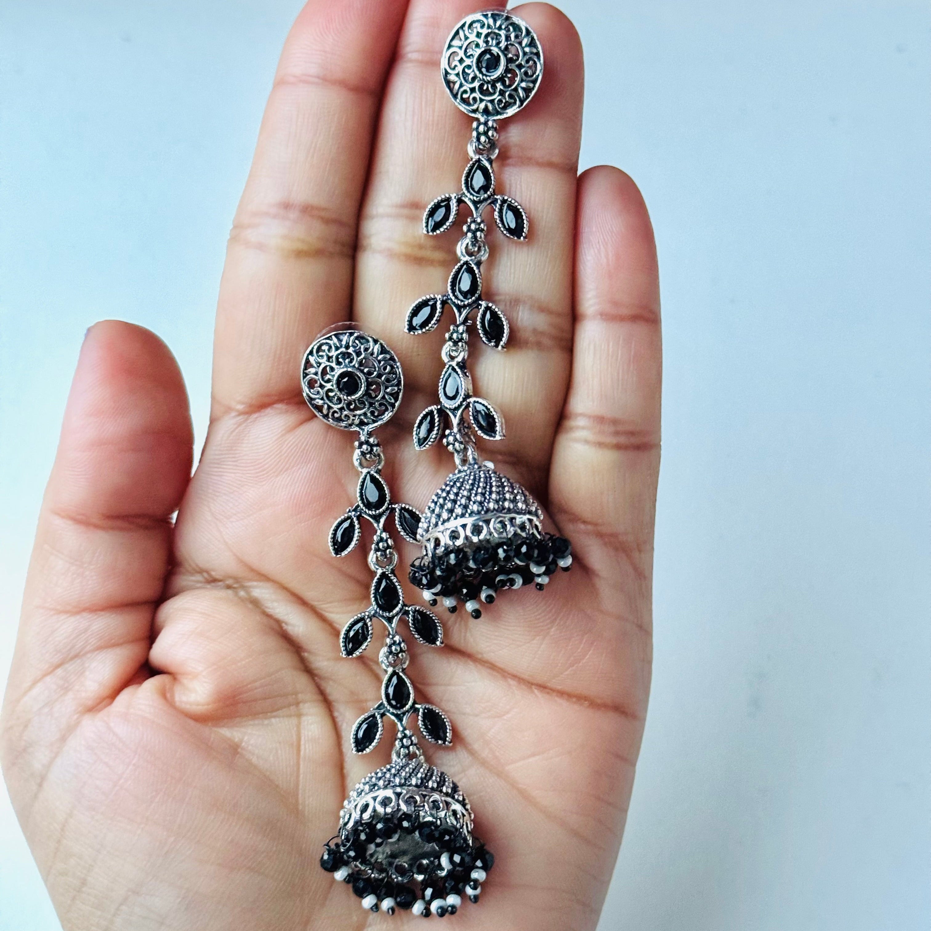 Kannaki Long Jumuka Earrings-AER30118