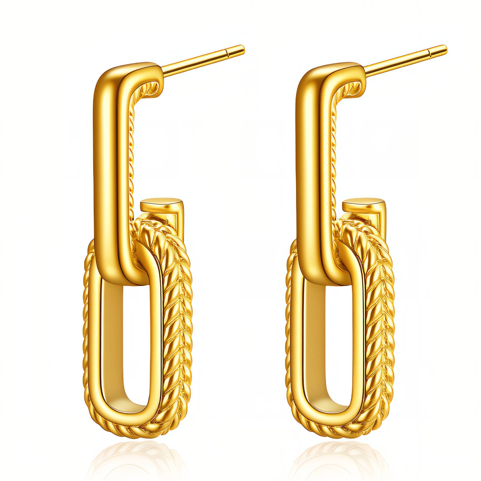 18K Gold plated Shiny Earrings