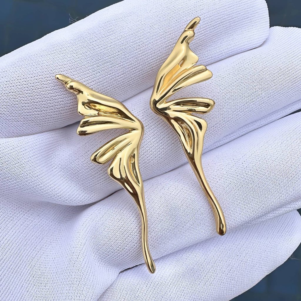 18K Gold Plated, Golden Wings Earrings