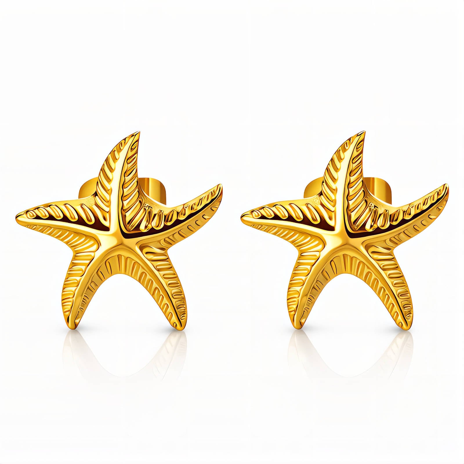 18K Gold Plated Starfish Earring