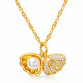 18K Gold Plated Seashell Necklace
