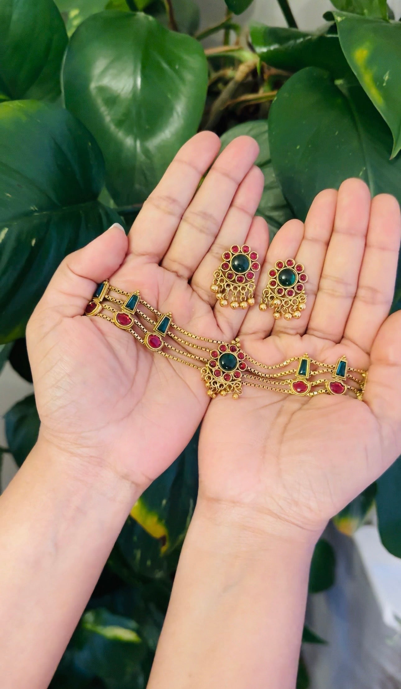 Nakshatra 4 layer chocker ACH-20103