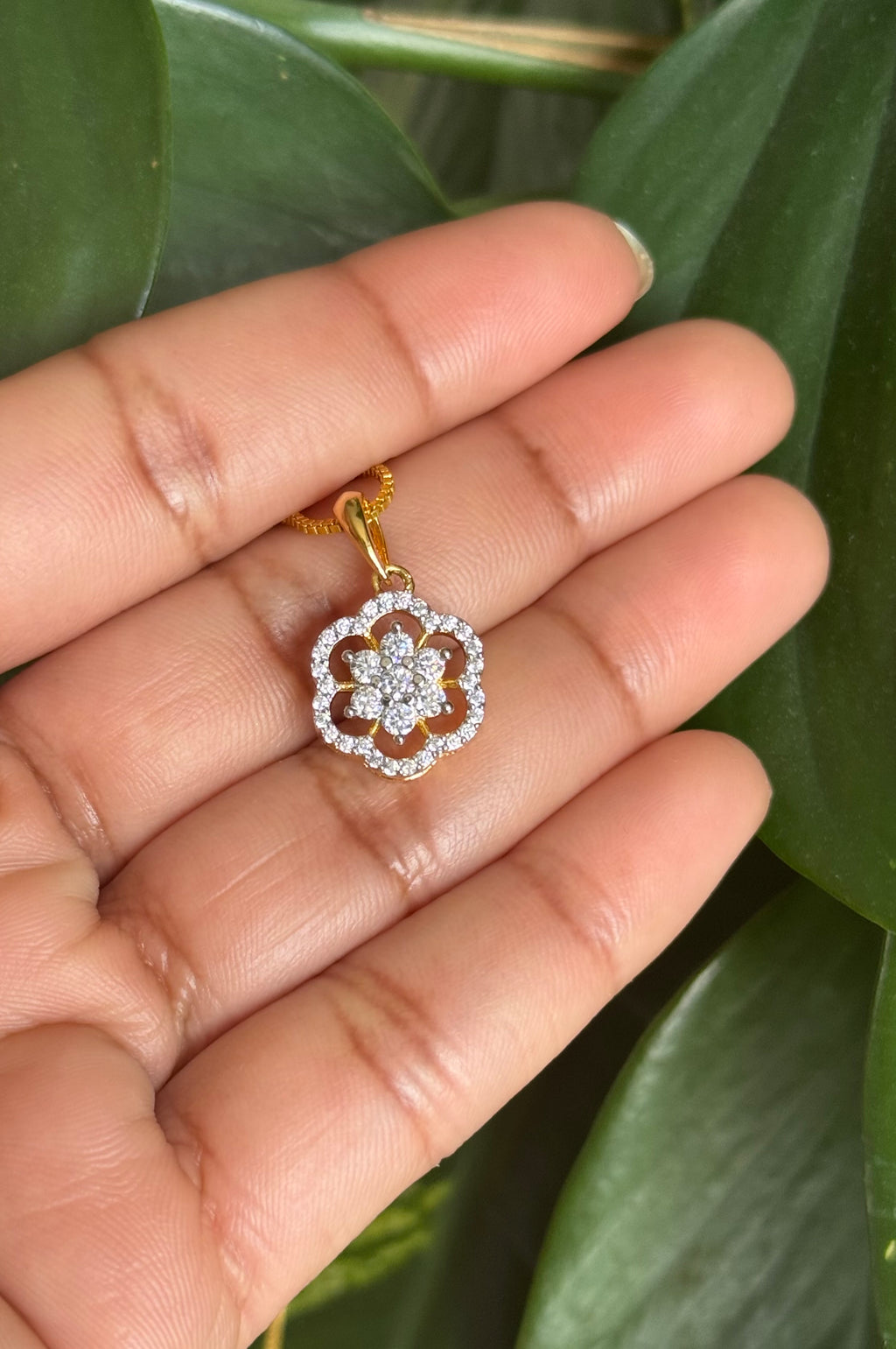 Premium Diamond Replica Pendant Set - ADR80101