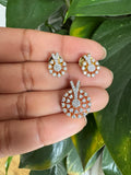 Premium Diamond Replica Pendant Set - ADR80103