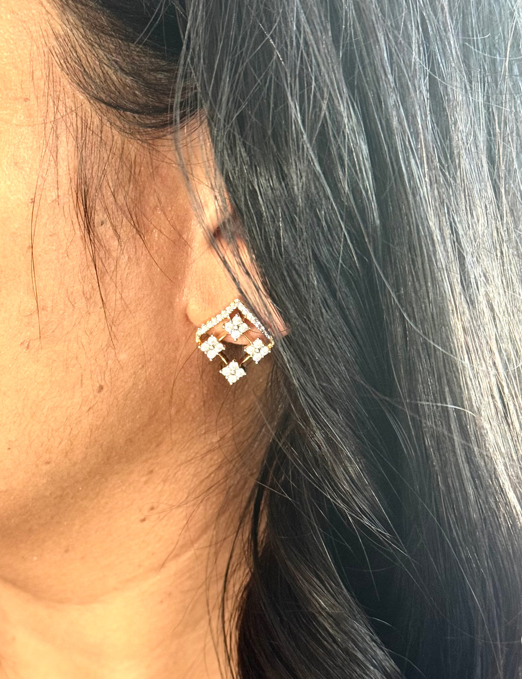 Premium Diamond Replica Pendant Set - ADR80106