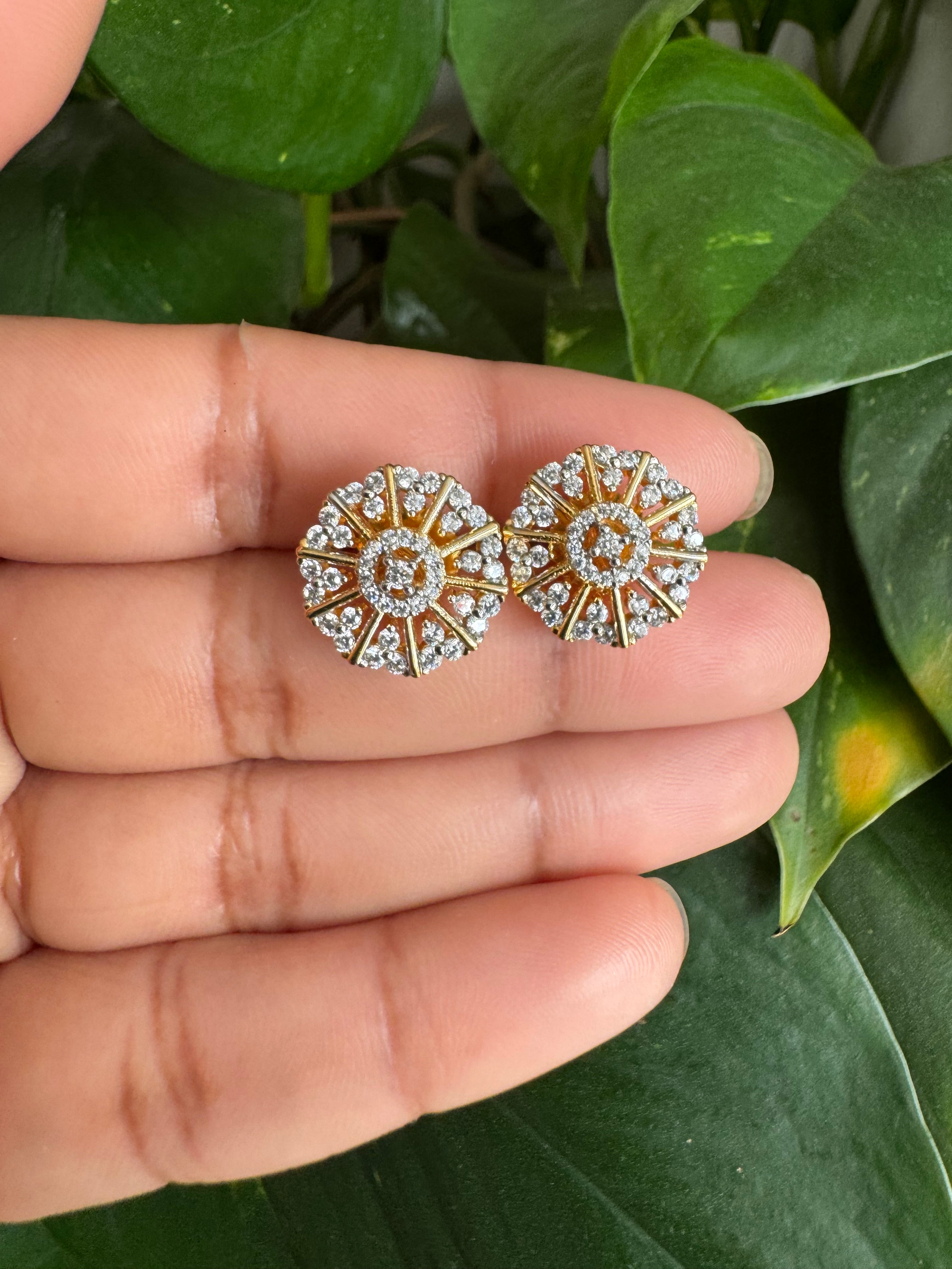 Premium Diamond Replica Pendant Set - ADR80107