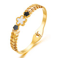 'Flowers' Bracelet. 18K Gold plated. AGB-90215