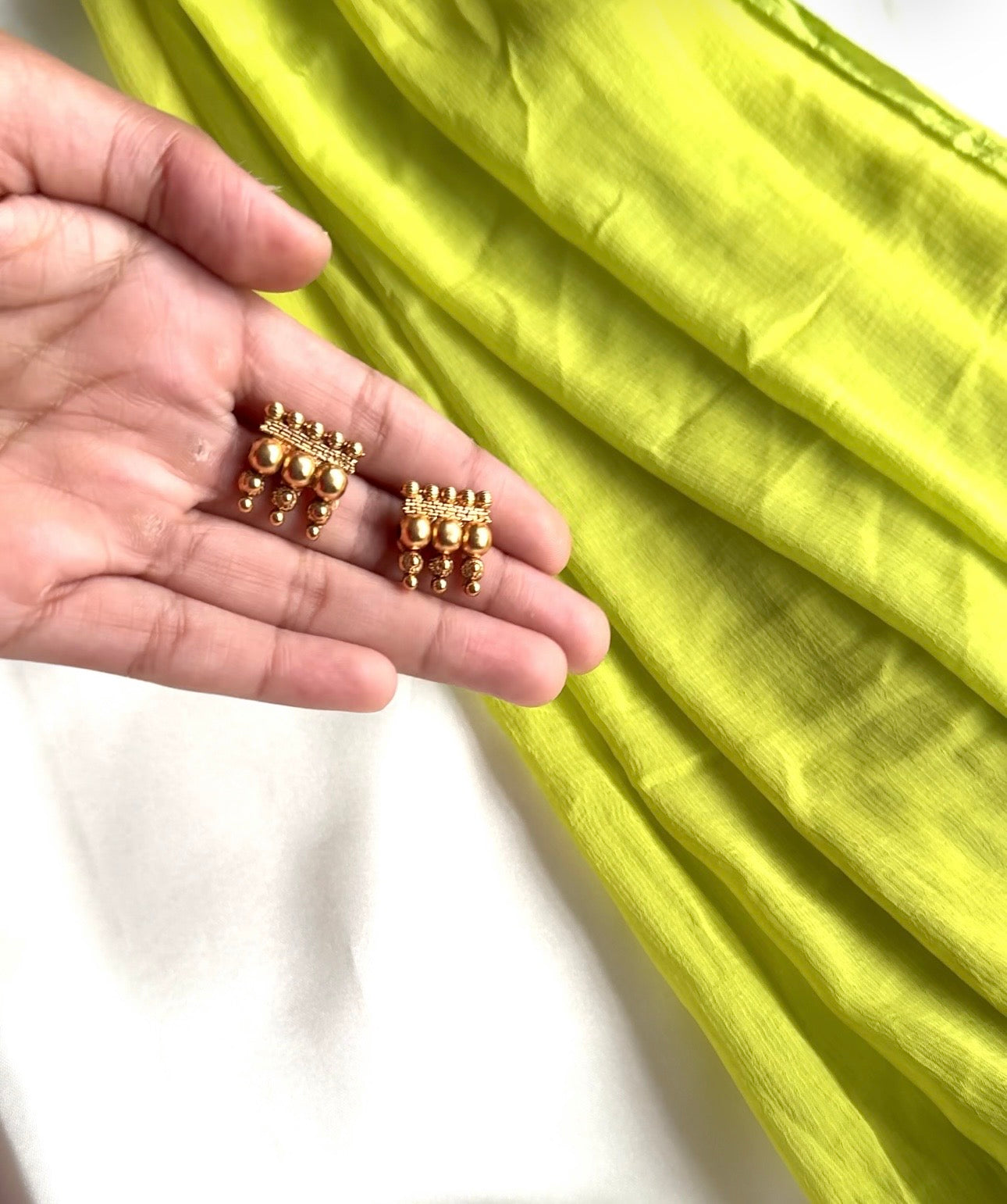 Samvrutha Golden Bud neckpiece- ANP10829
