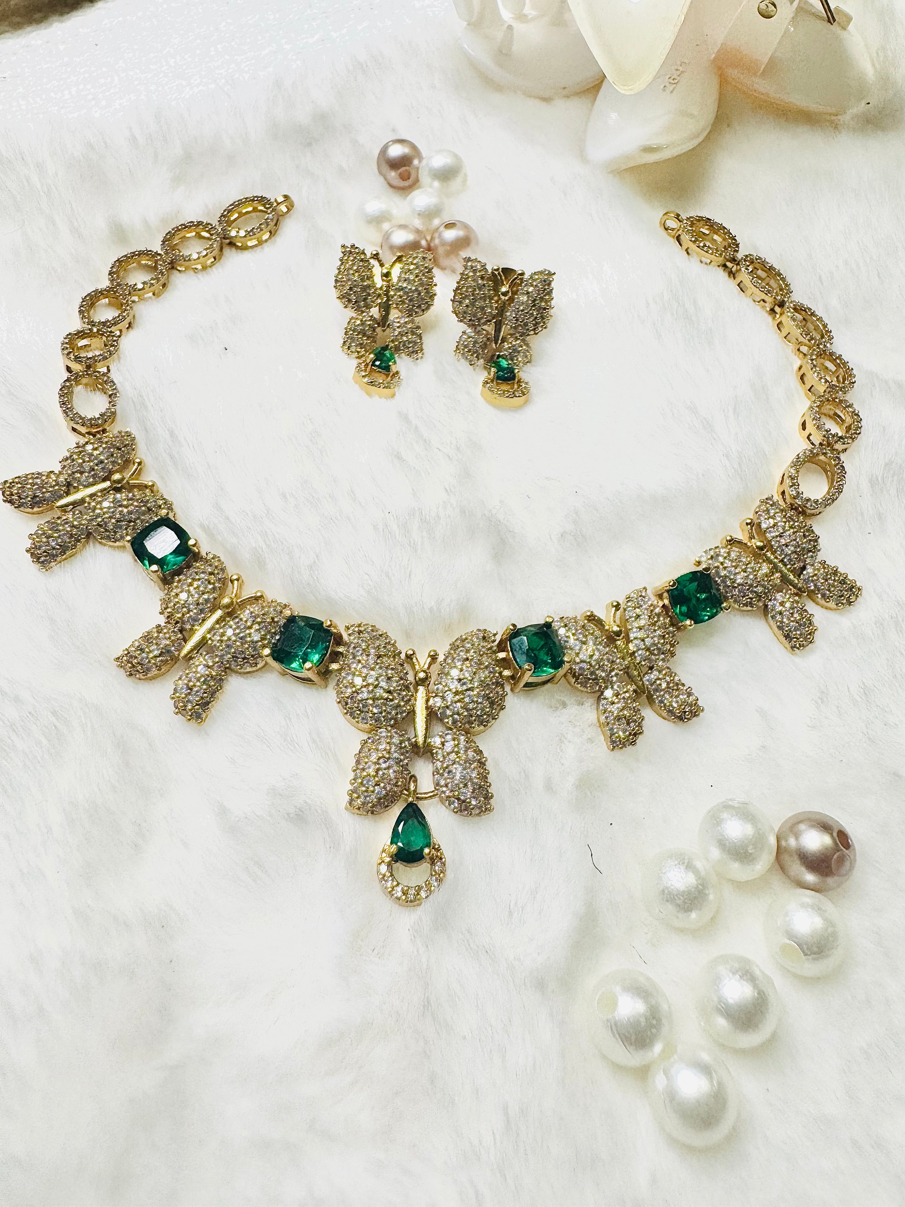 AD stone Neckpiece- ANP60123