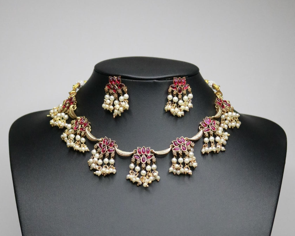 Kamala Pearl Short Neckpiece-ANP60134