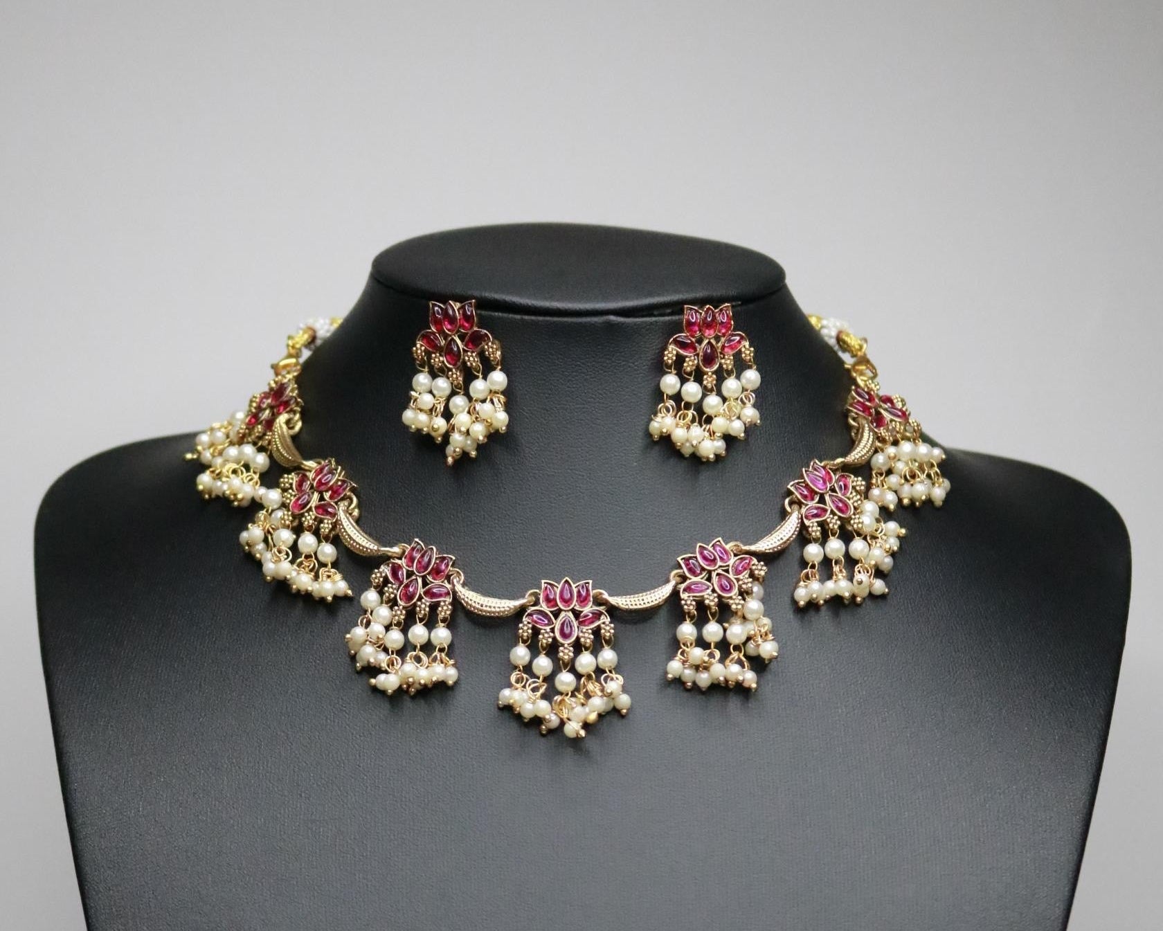 Kamala Pearl Short Neckpiece-ANP60134