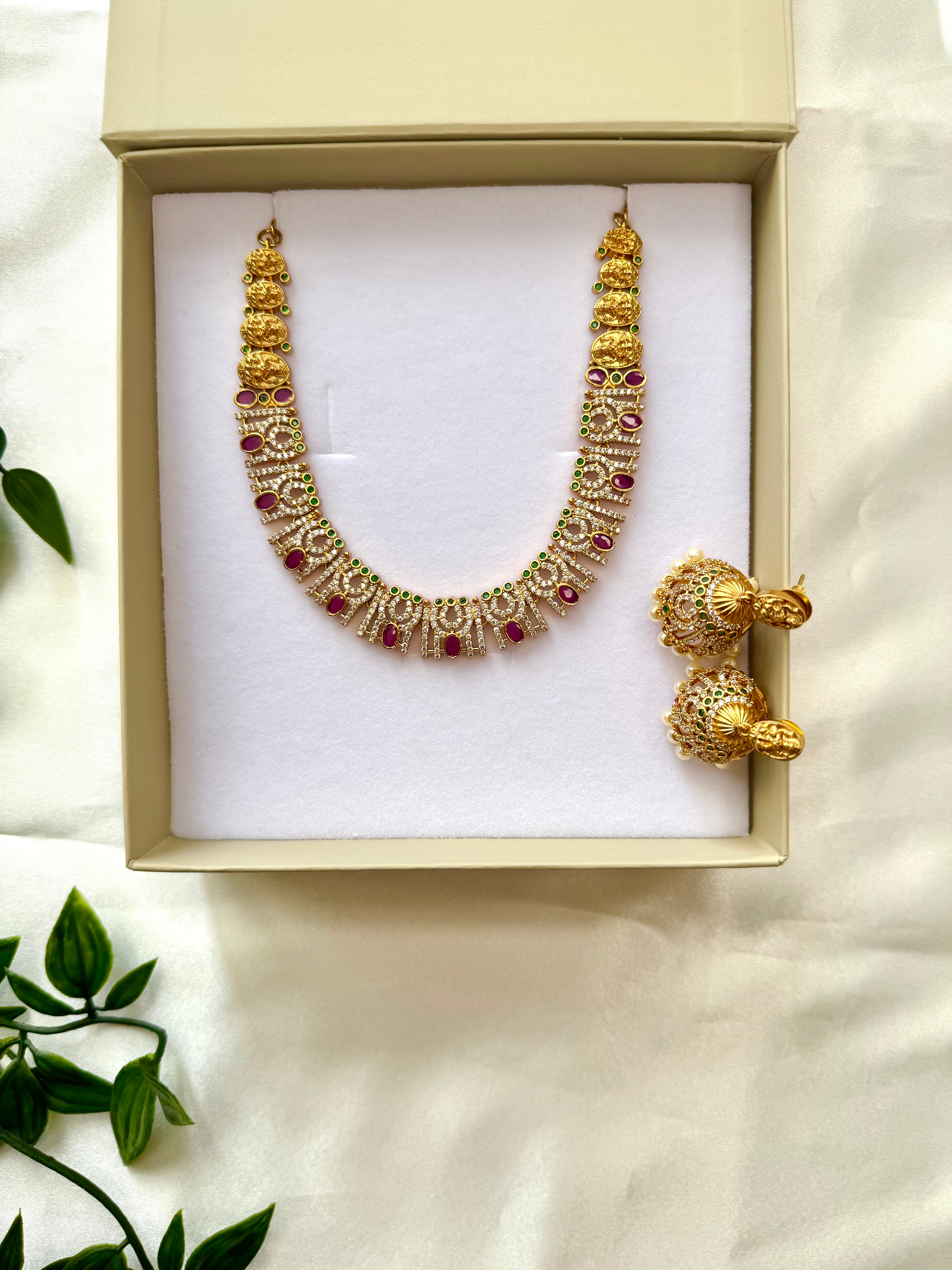 AD stones necklaces- ANP60138