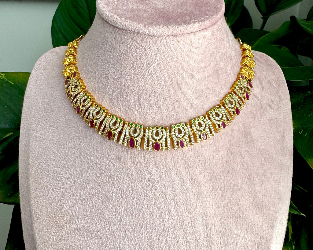 AD stones necklaces- ANP60138