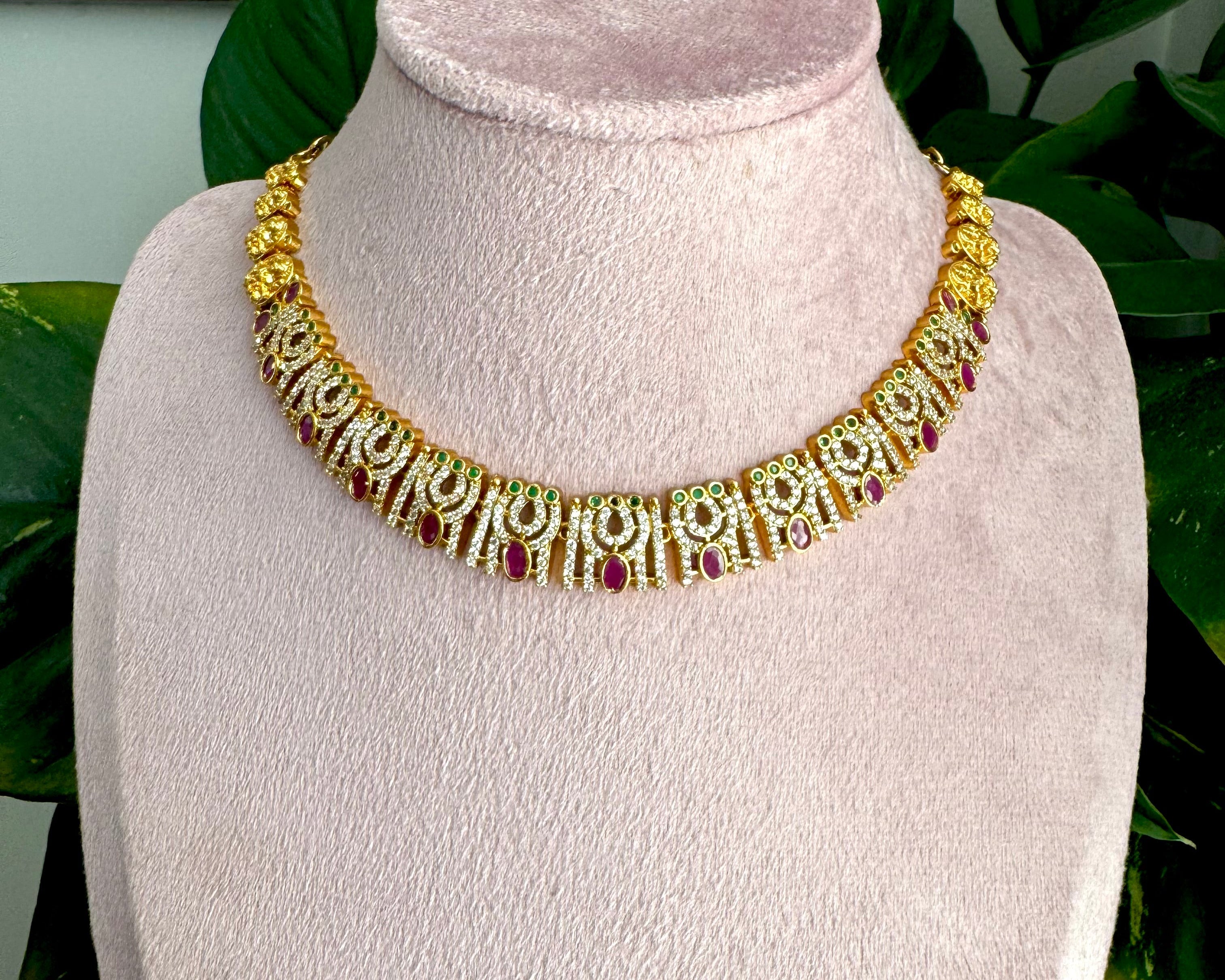 AD stones necklaces- ANP60138