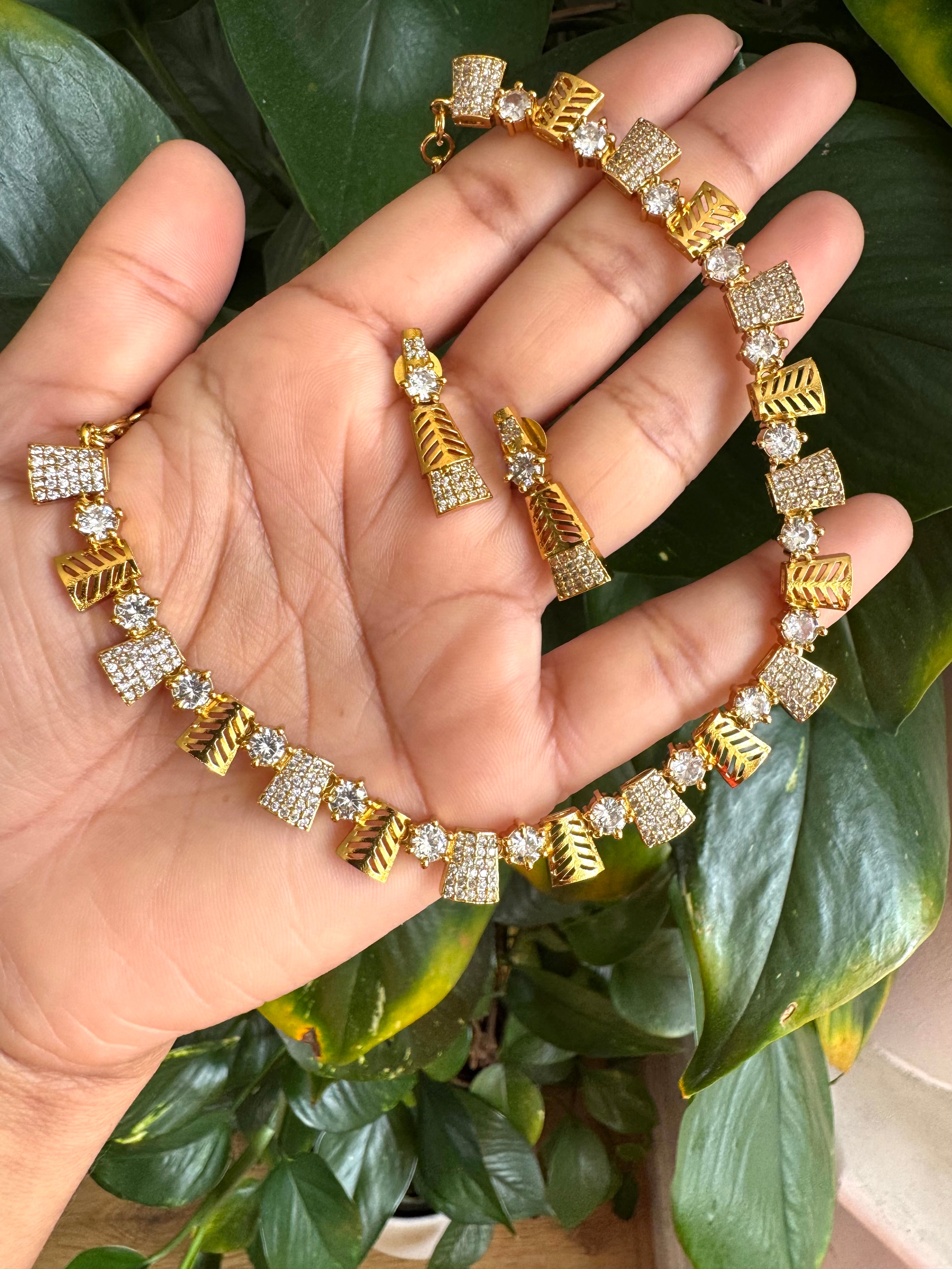 Anamika AD Stone necklace-ANP60141