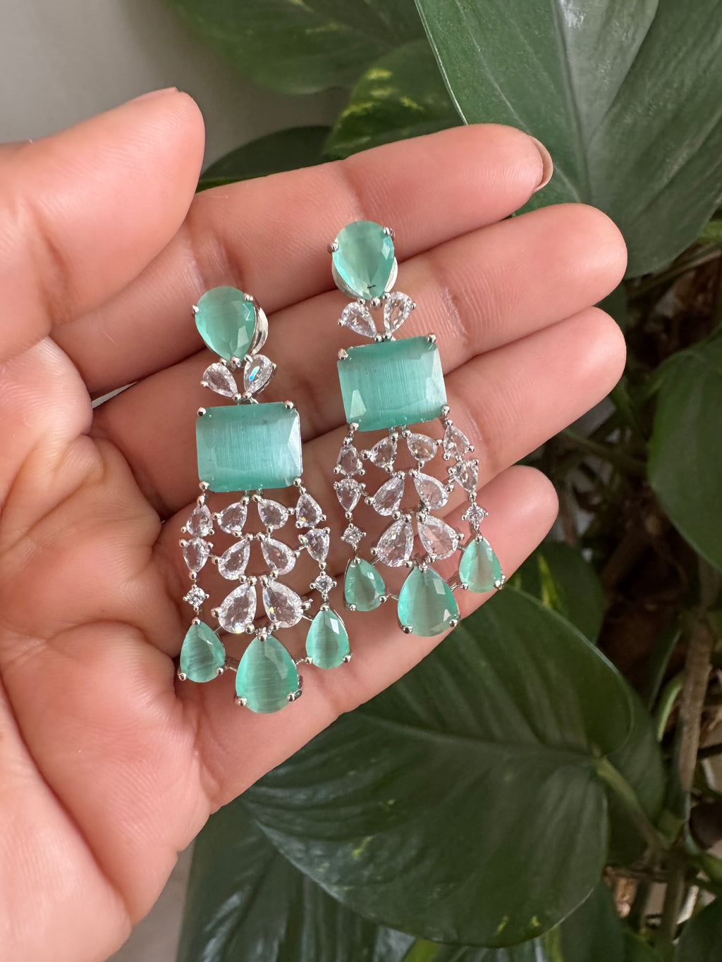 Turquoise AD Stone neck piece- ANP60142