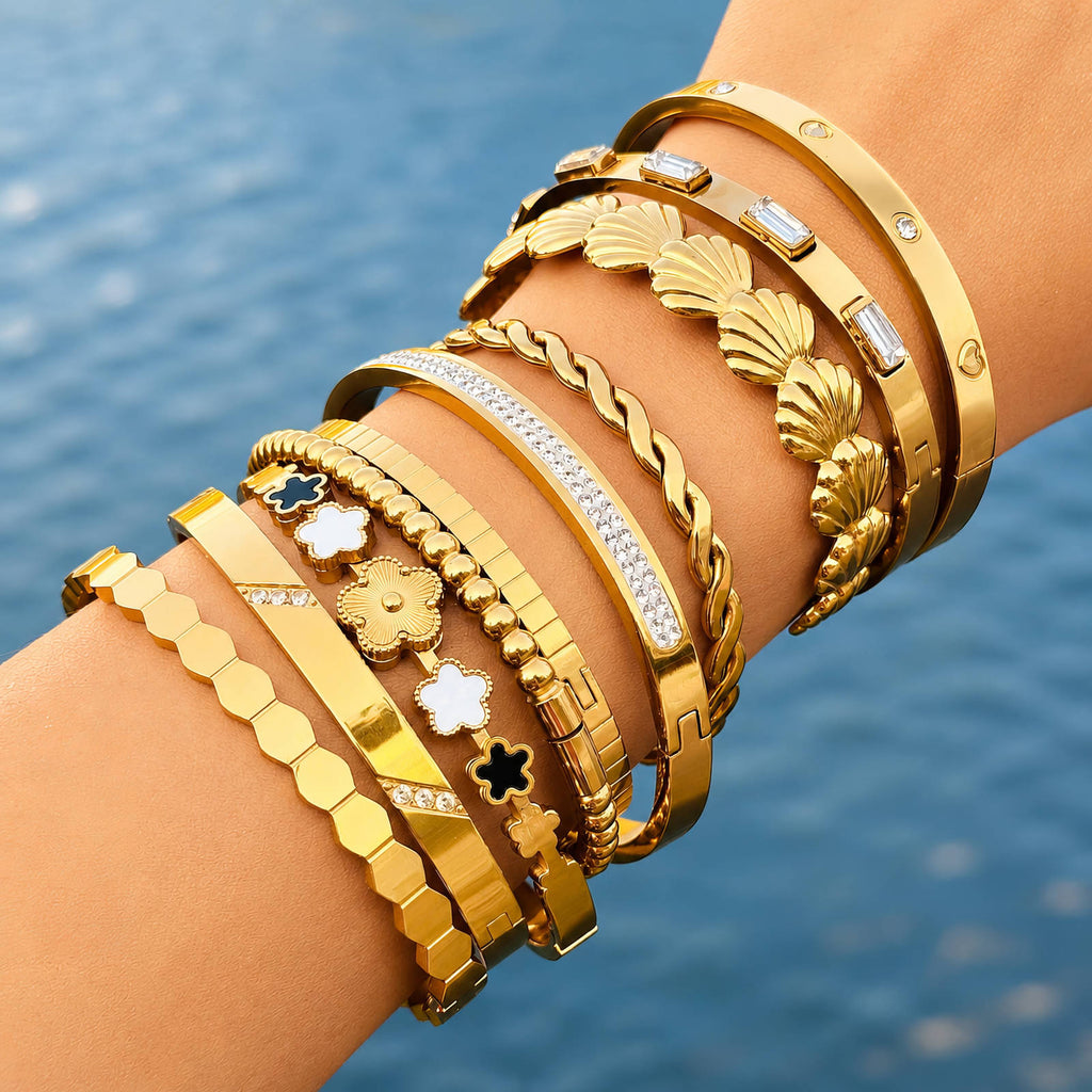 Bracelet 18K Gold plated. AGB-90217