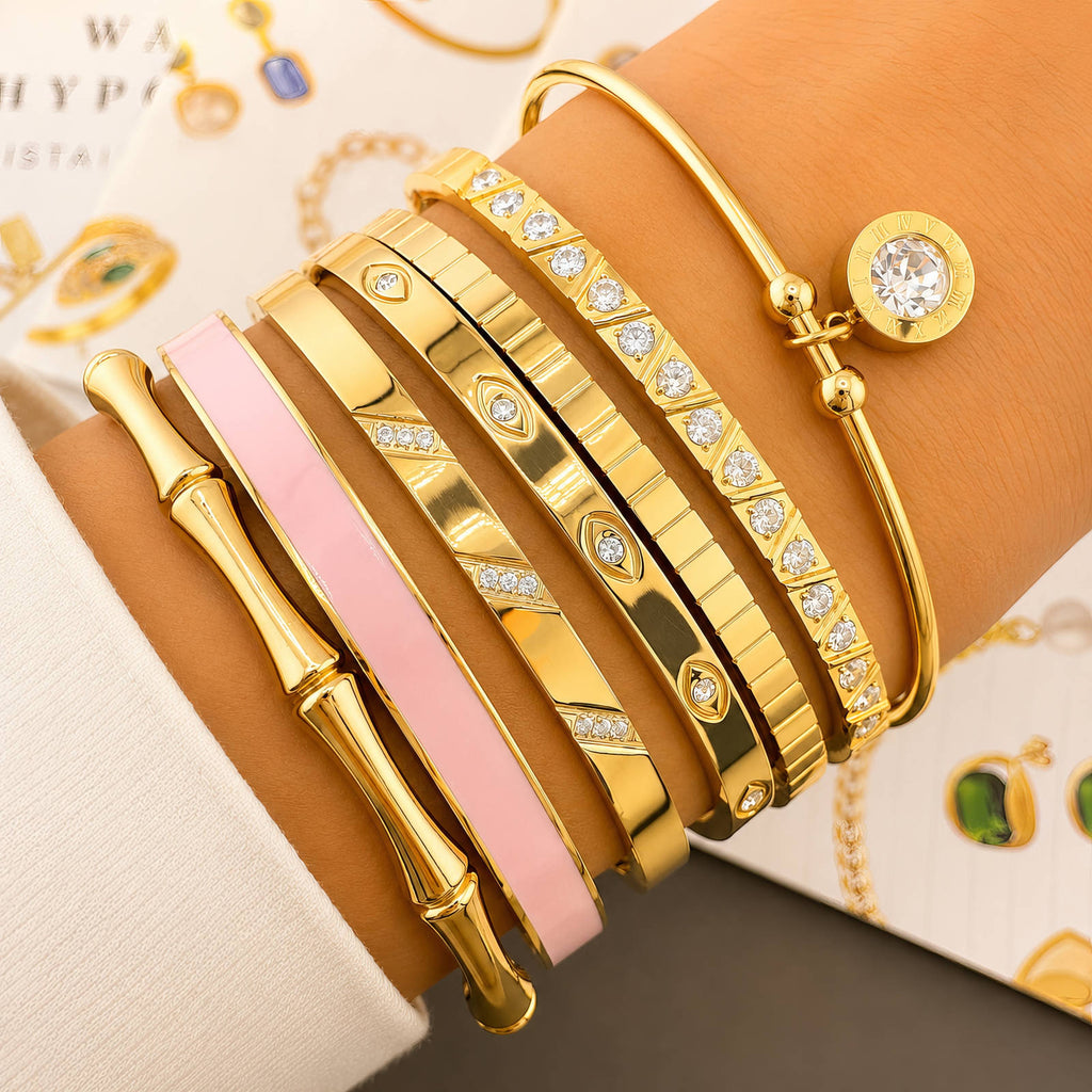Bracelet 18K Gold plated. AGB-90217