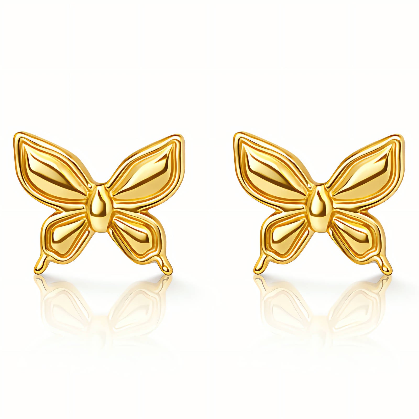 "Butterflies" Earrings. 18K gold plated. AGE-90318