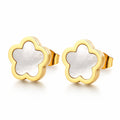 "Flowers" Earrings. 18K Gold plated. AGE-90319