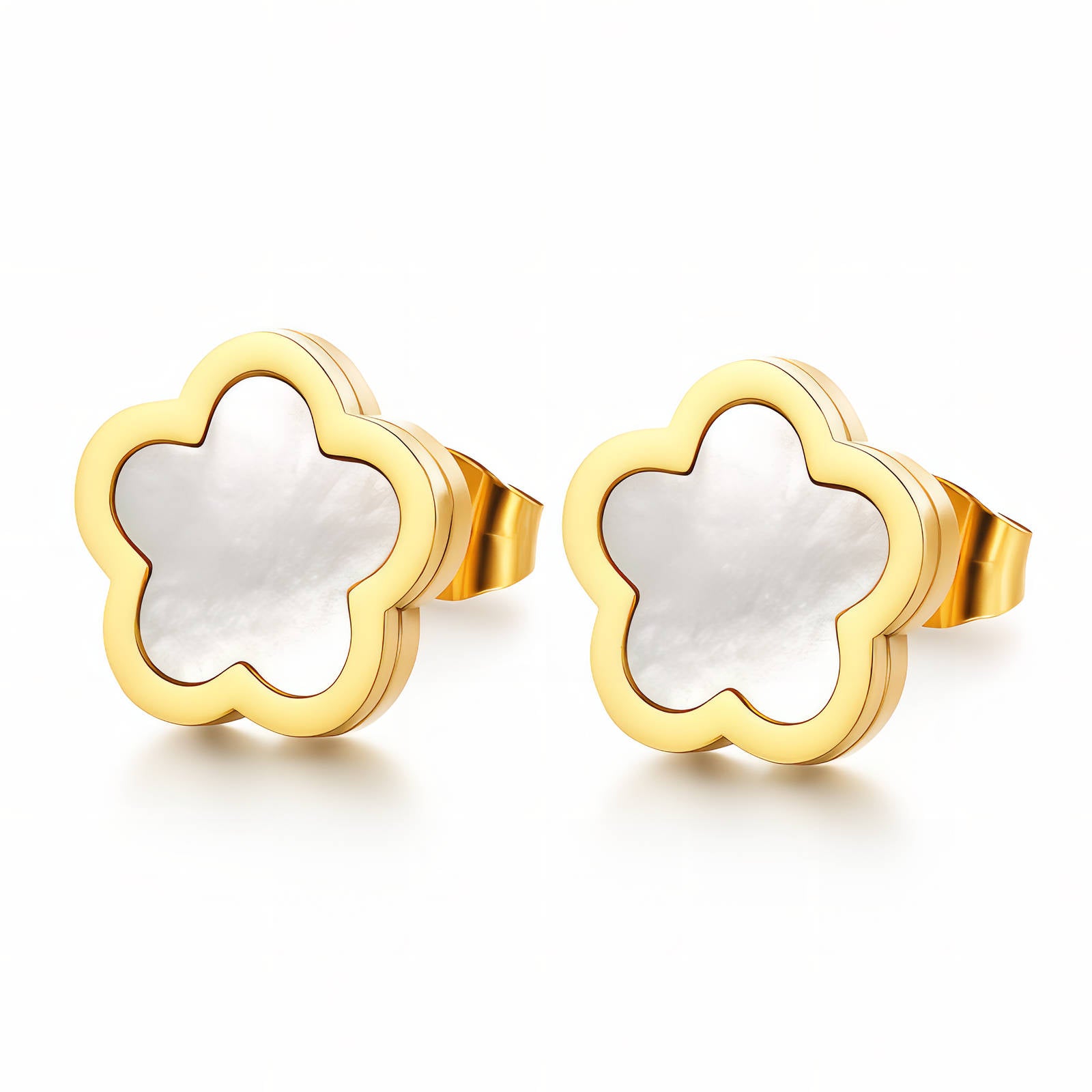 "Flowers" Earrings. 18K Gold plated. AGE-90319