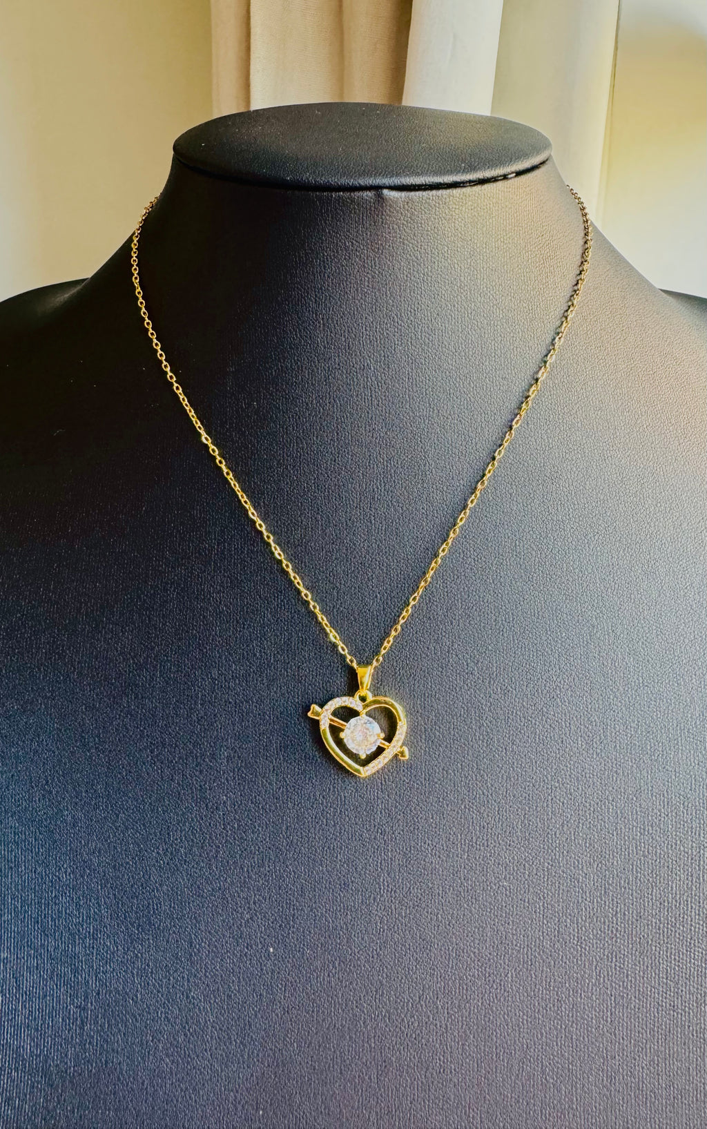 18K Gold Plated Hearts Necklace