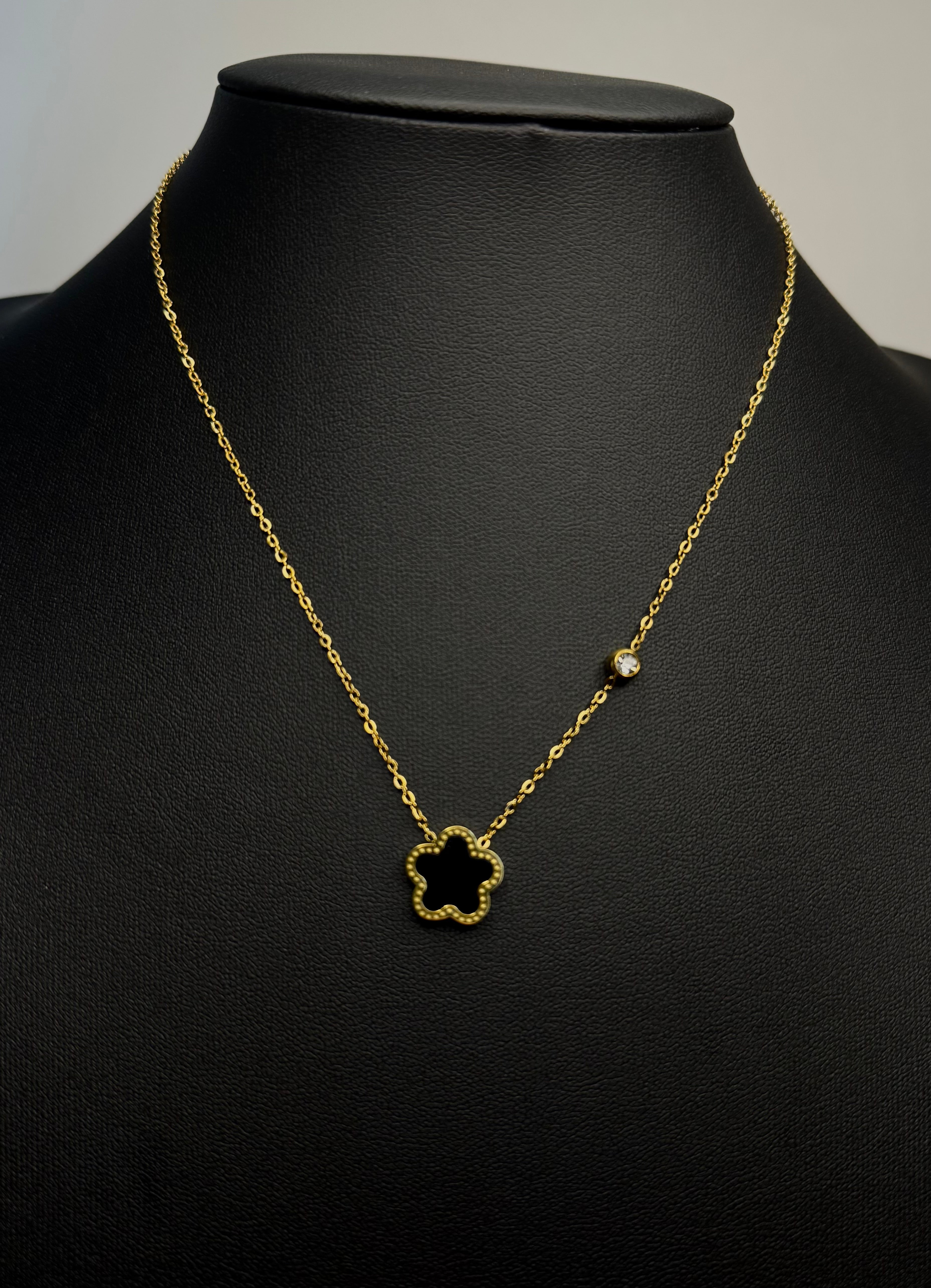 18K Gold Plated Flower Necklace