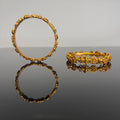 Antique Floral Gold Bangles-ABA10116