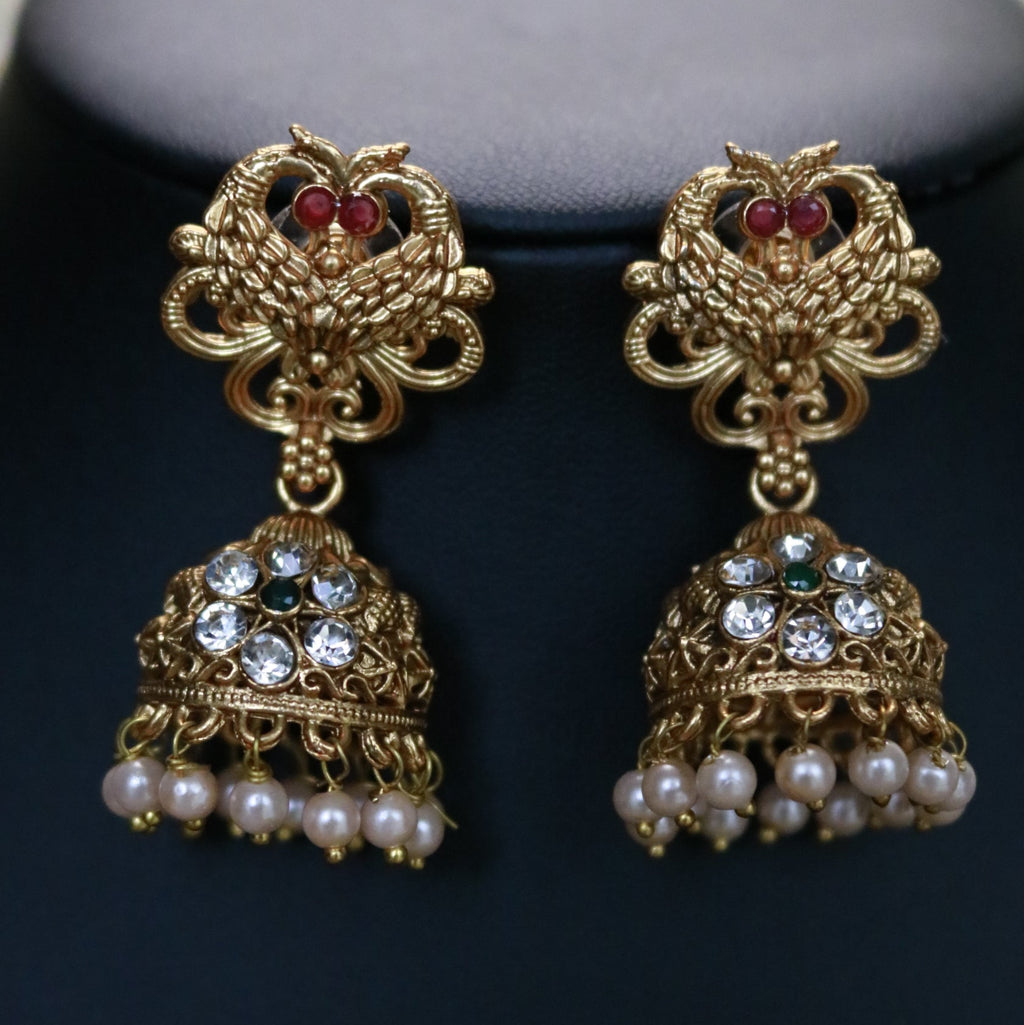 Pearl strand long necklace set - ALH 40118