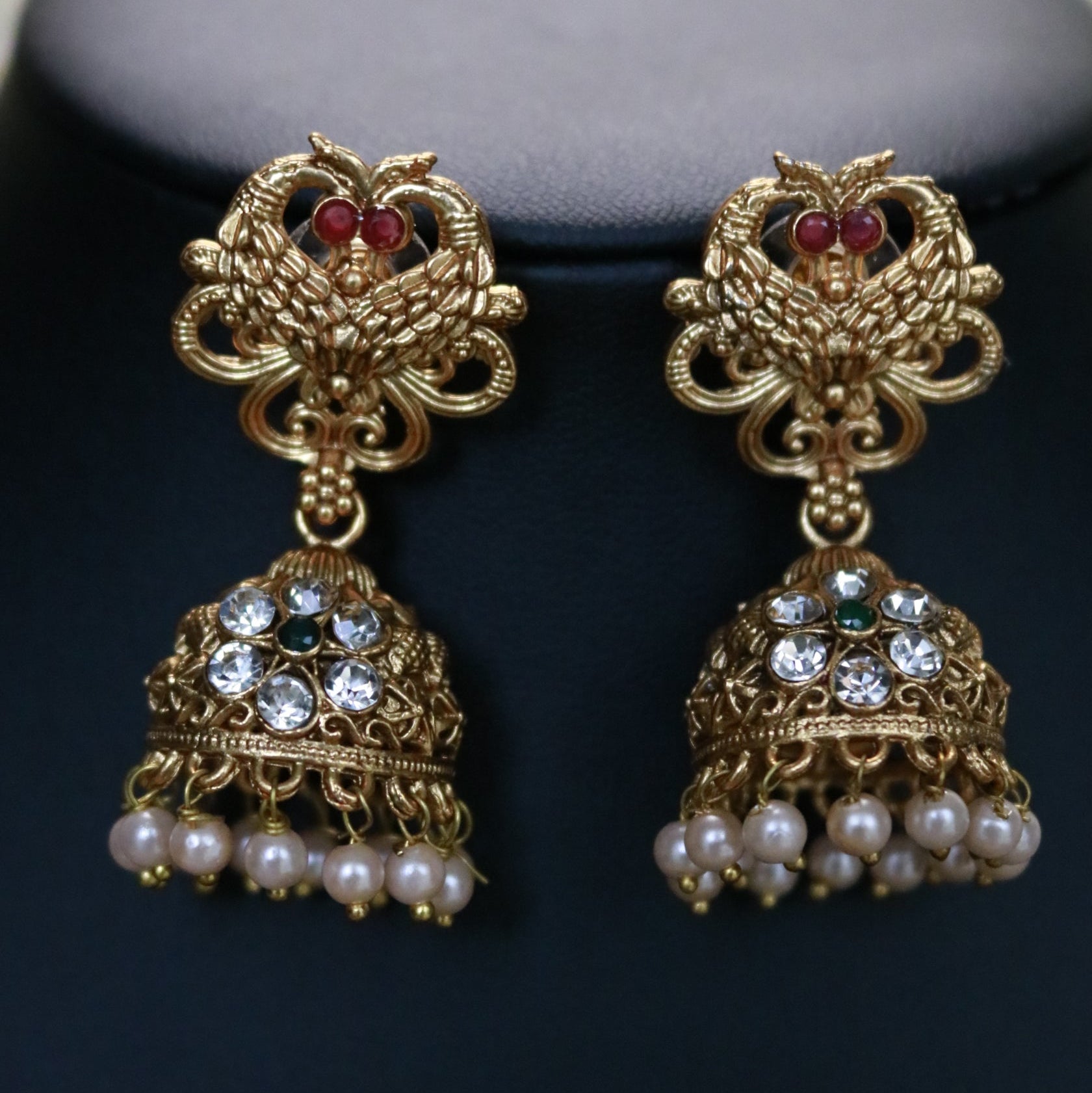 Pearl strand long necklace set - ALH 40118