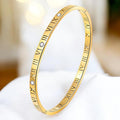 Roman Numeral Series Bracelet, 18K Gold Plated