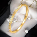 18 K Gold Plated Geometric Diamond Bracelet