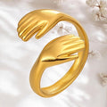 18K Gold Plated 'CARE' Ring