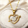 18K Gold Plated Hearts Necklace